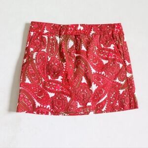 J. Crew Y2K paisley print mini skirt